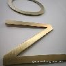 Stainless Steel Address Numbers Plating Laser Cutting Metal Letter Manufactory